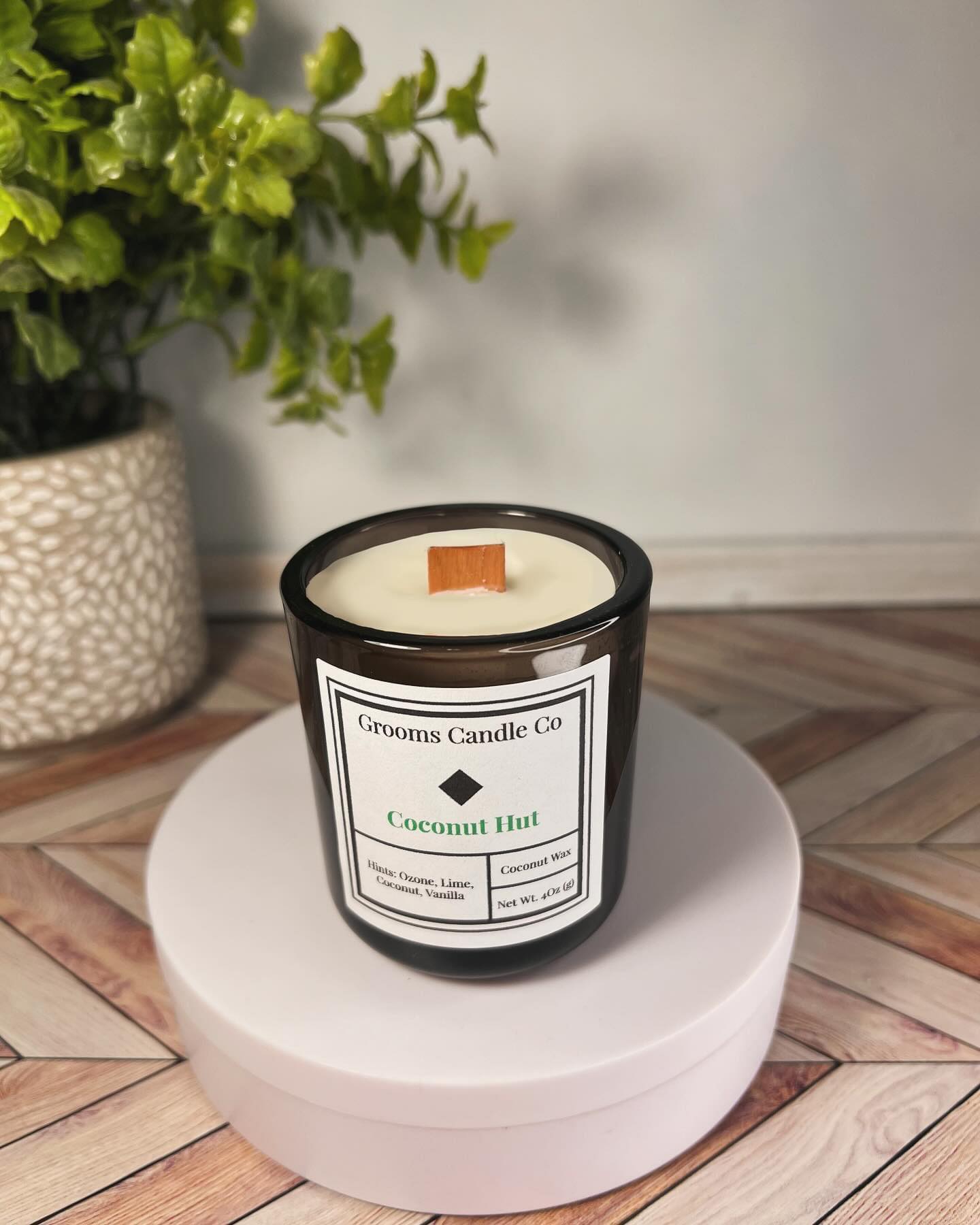 Natural Wooden Wick Candles - 4 oz