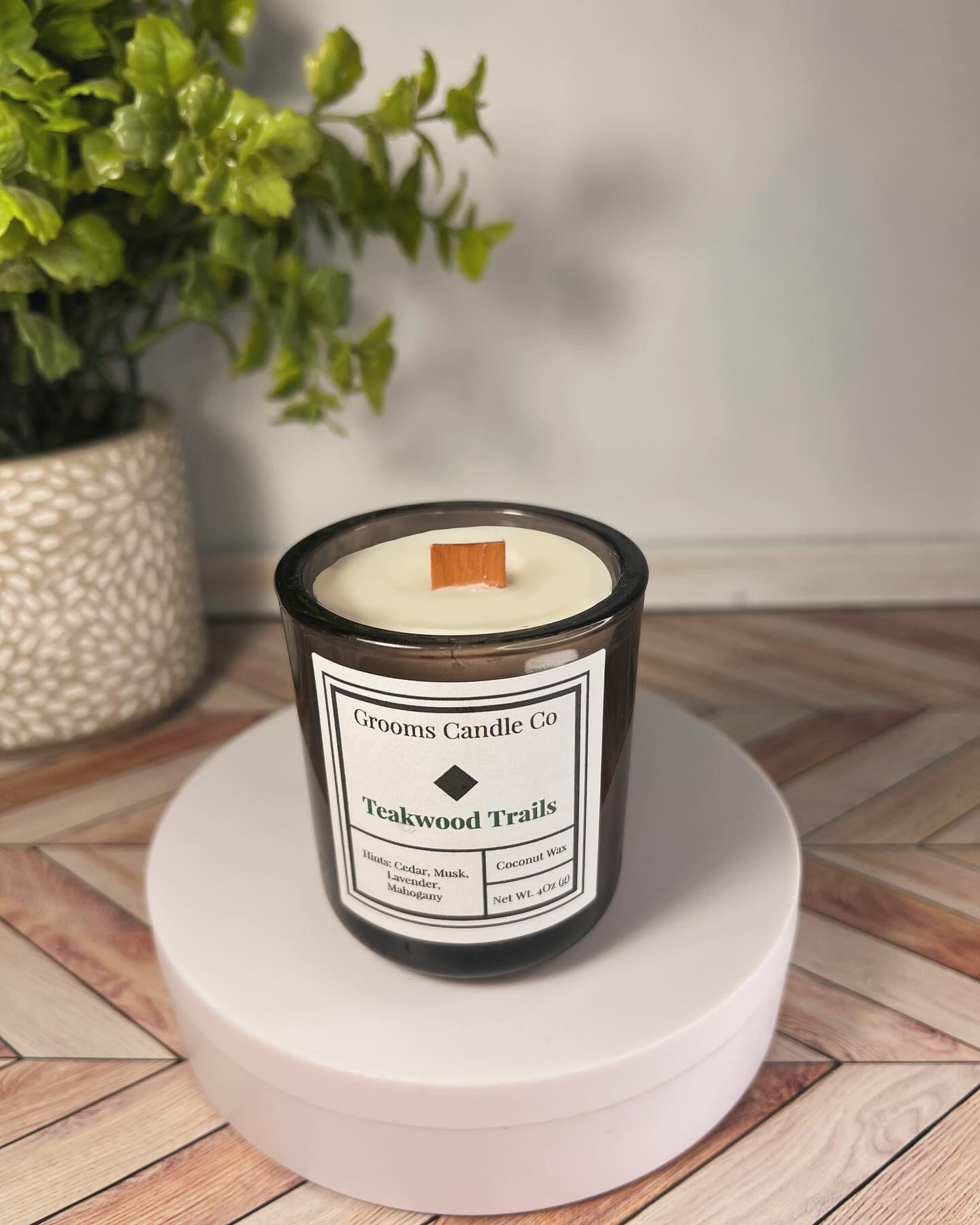 Natural Wooden Wick Candles - 4 oz