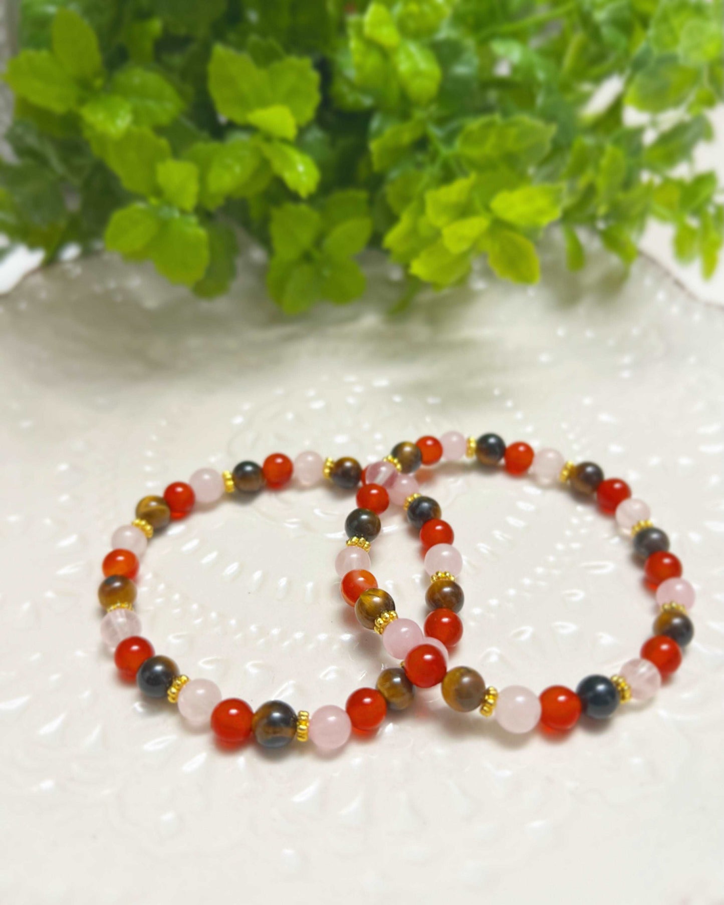 Self Confidence Beaded Bracelet with Natural Gemstones