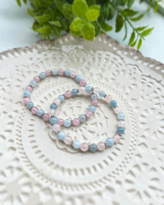Gratitude Beaded Bracelet with Natural Gemstones