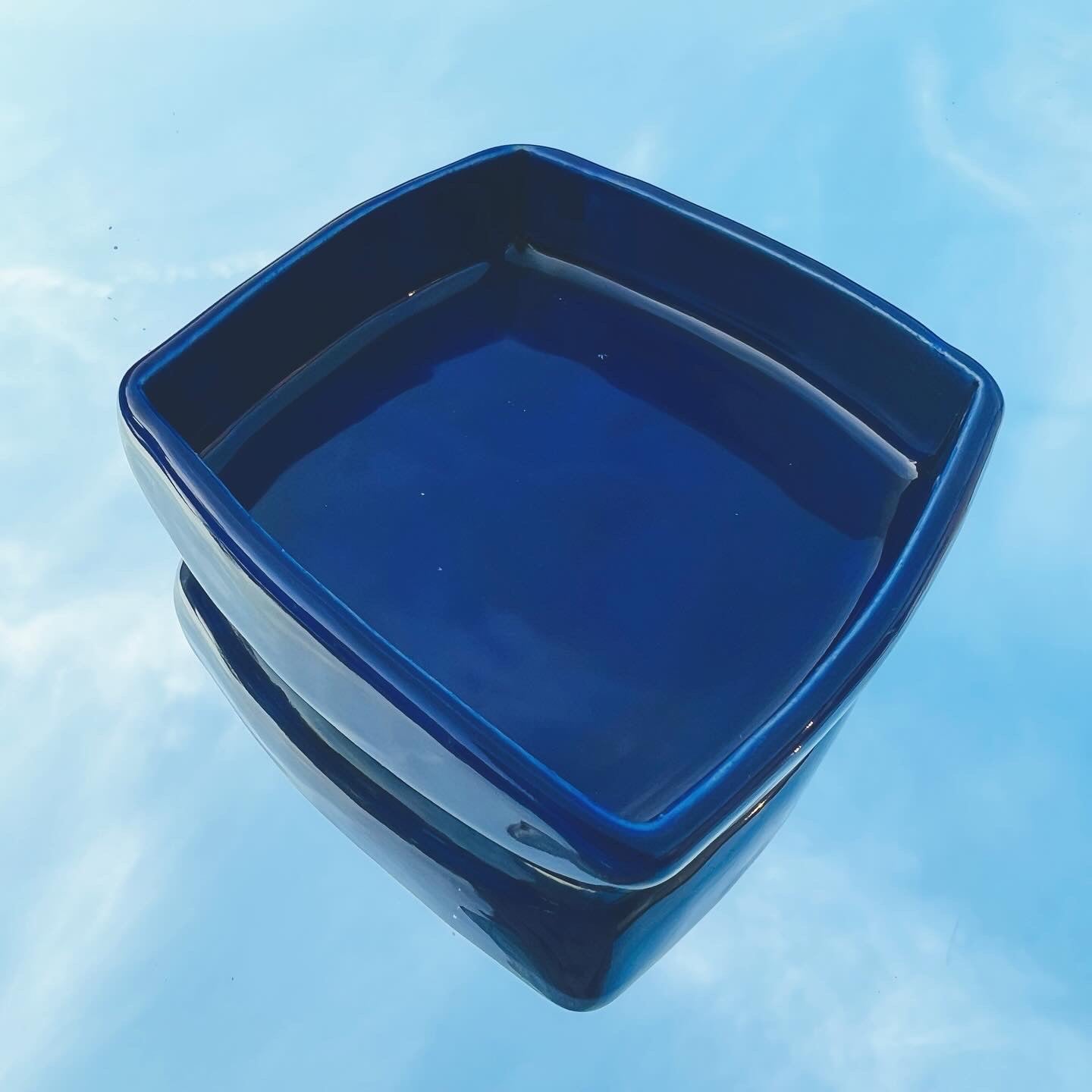 Handmade Pottery Dish - Midnight Blue