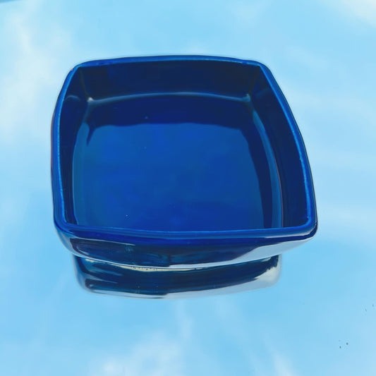 Handmade Pottery Dish - Midnight Blue