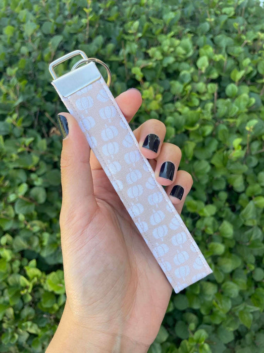 Pumpkin Keychain Wristlet