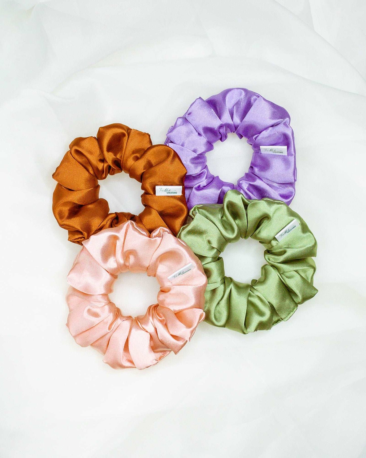 Solid Color Silk Scrunchie
