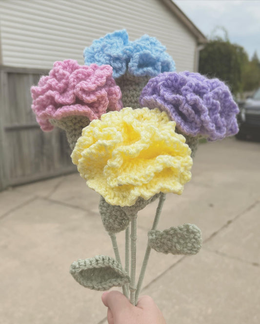 Crochet Carnation Flower