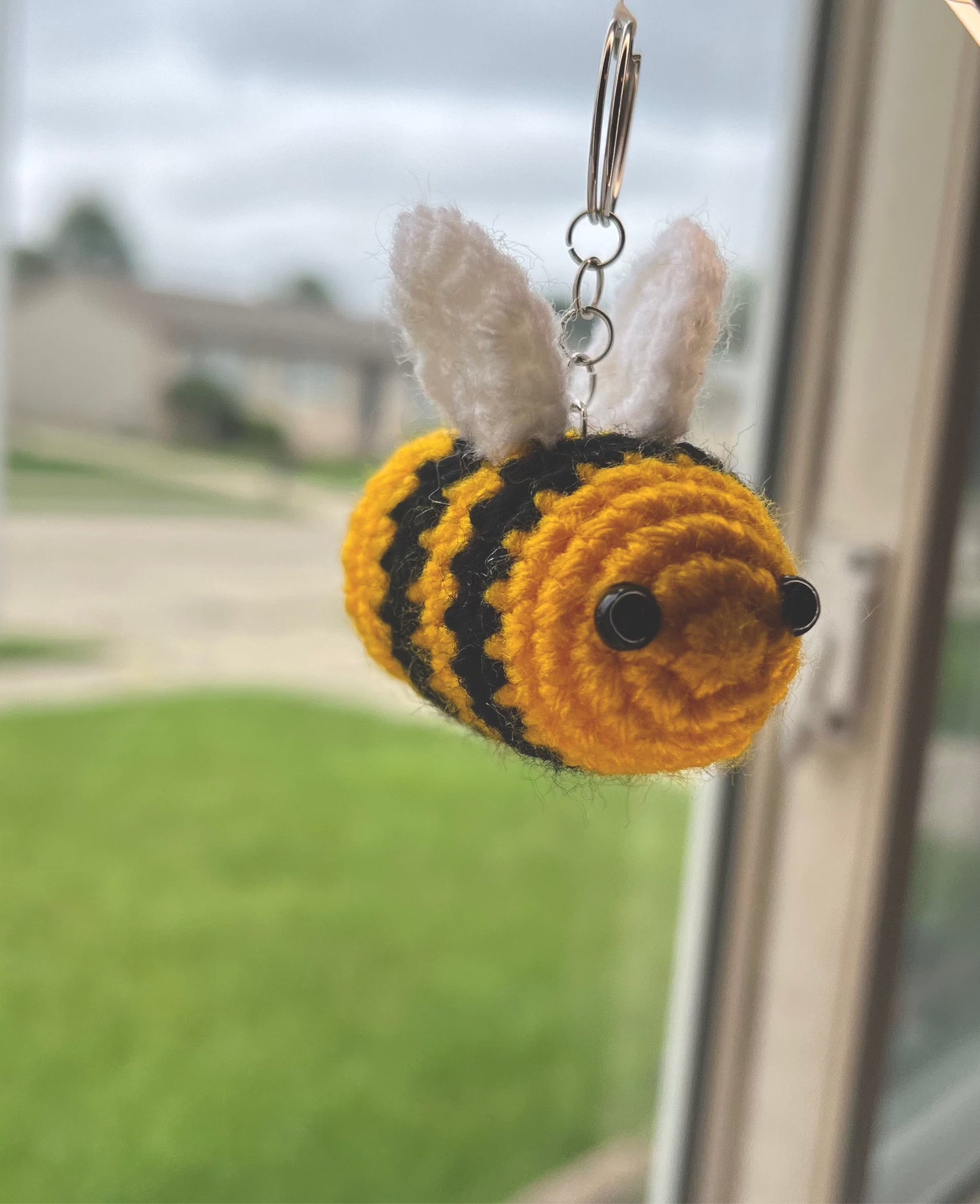 Bumblebee Crochet Keychain