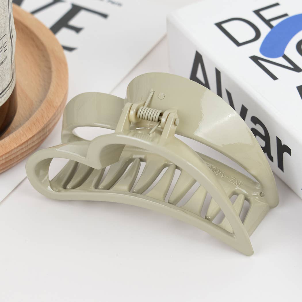 3.5'' Hollow Cloud Hair Claw - Beige