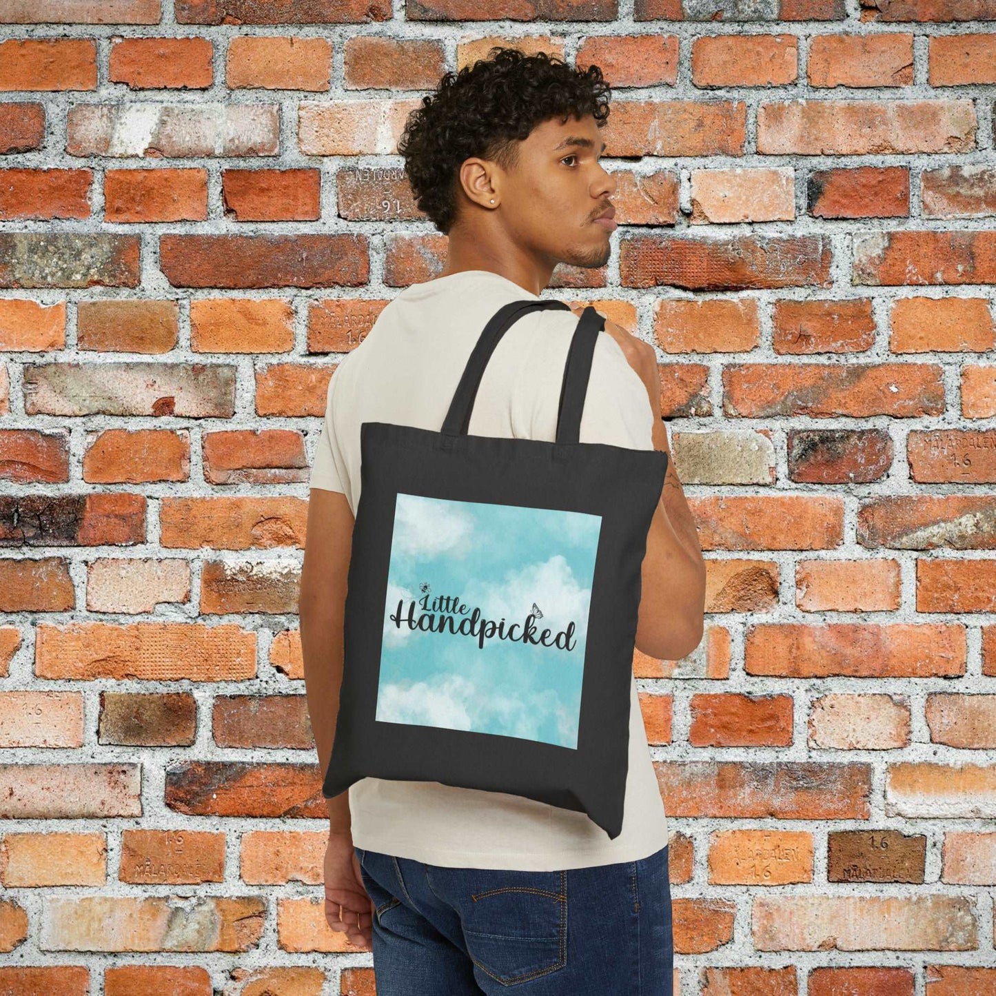 Little Handpicked Cotton Canvas Tote Bag