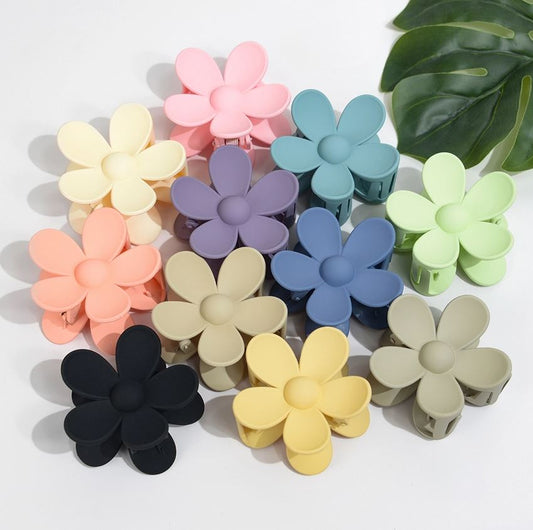 Flower Hair Claw Clips