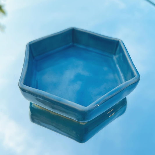 Handmade Pottery Dish - Sky Blue