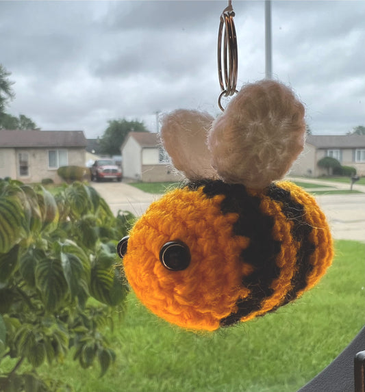 Bumblebee Crochet Keychain